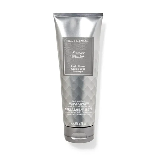 کرم بدن فوق مرطوبکننده و معطر بث اند بادی حاوی شی باتر Bath & Body Works Sweater Weather Ultimate Hydration Body Cream