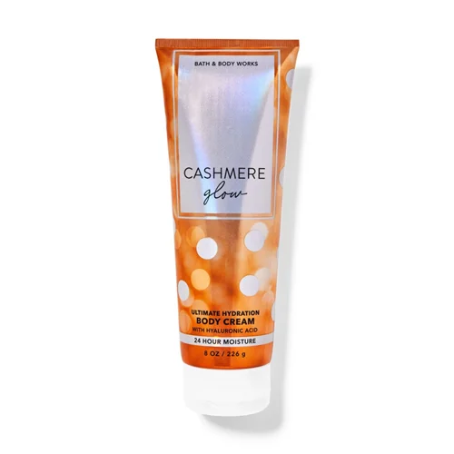 کرم بدن فوق مرطوبکننده و معطر بث اند بادی کشمیر گلو حاوی شی باتر Bath & Body Works Cashmere Glow Ultimate Hydration Body Cream
