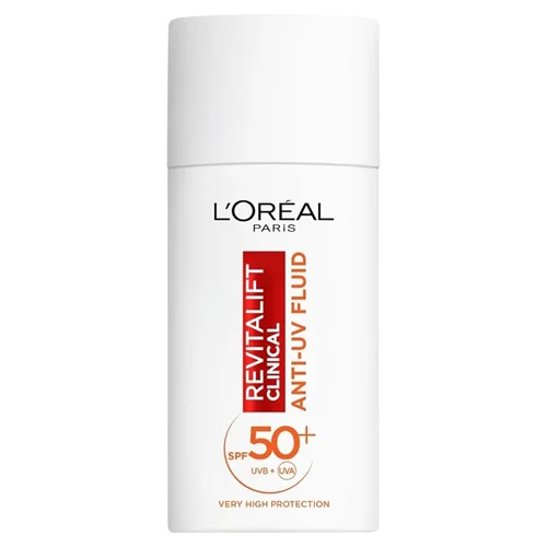 کرم ضدآفتاب فلوئیدی رویتالیفت کلینیکال لورآل L’Oréal Paris Revitalift Clinical SPF 50+ Invisible UV Fluid